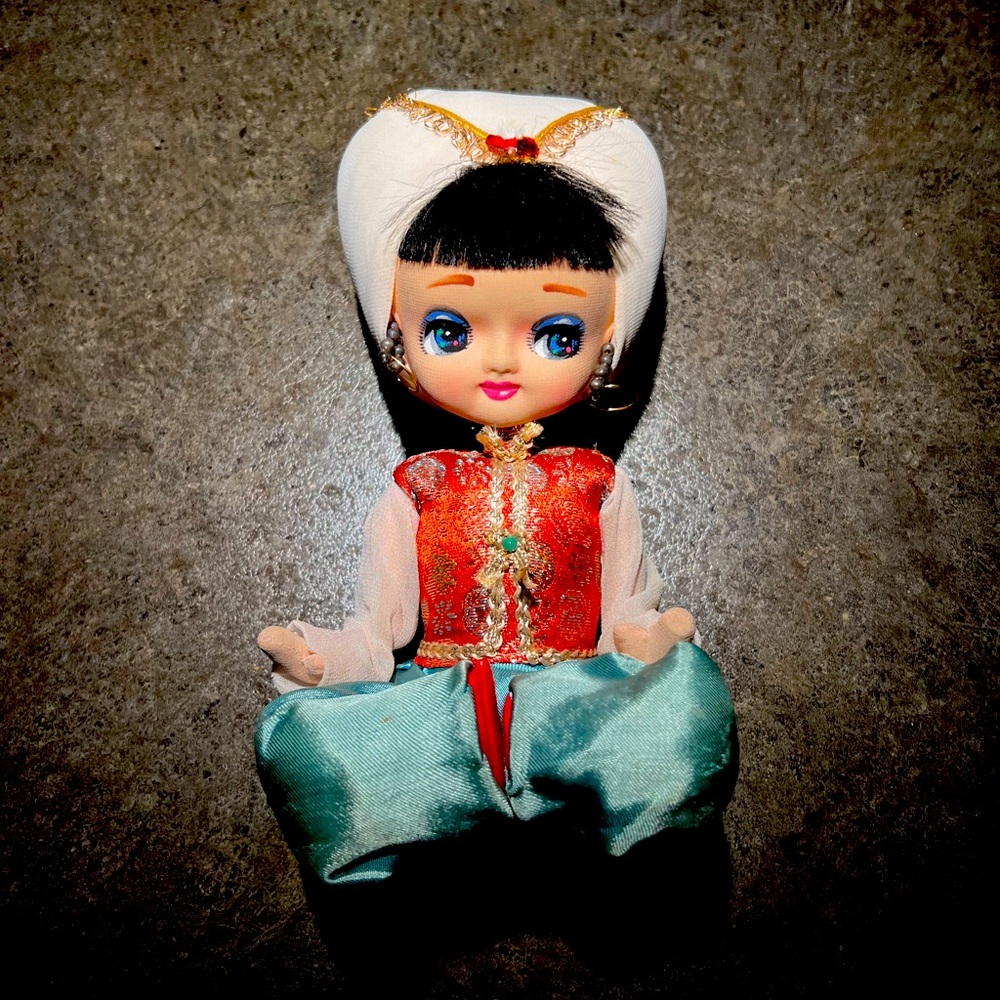 Vintage Big Eye Boudoir Doll Keane Bradley Japanese Japan 1960's Showa Surkura